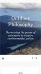 Mobile Screenshot of outdoorphilosophy.co.uk